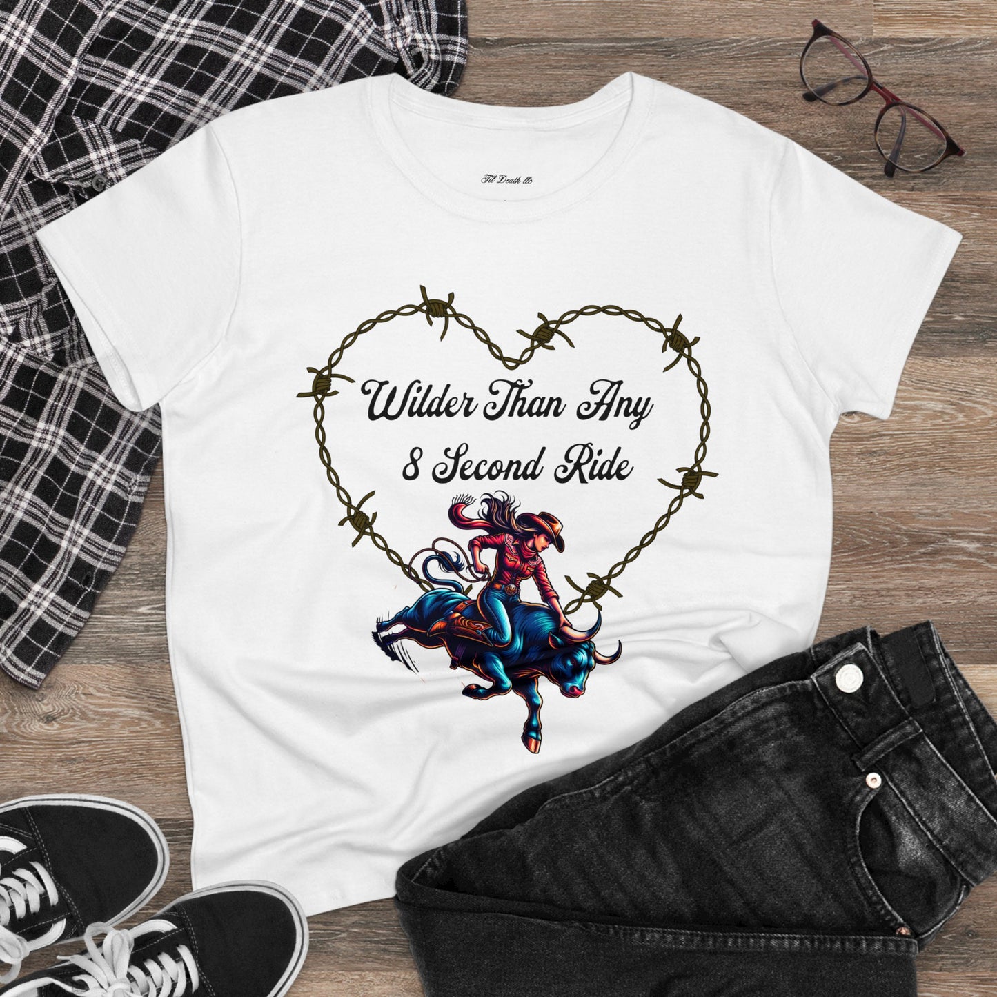 Wilder Than Any Women's Cowgirl Tee - Perfect for Rodeo Lovers