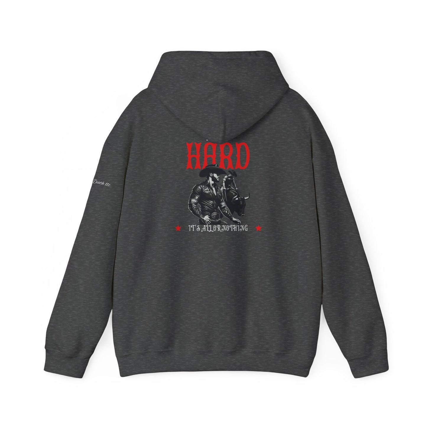 Unisex Heavy Blend Hooded Sweatshirt - "Ride It Hard" Graphic Design