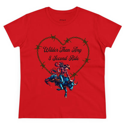 Wilder Than Any Women's Cowgirl Tee - Perfect for Rodeo Lovers