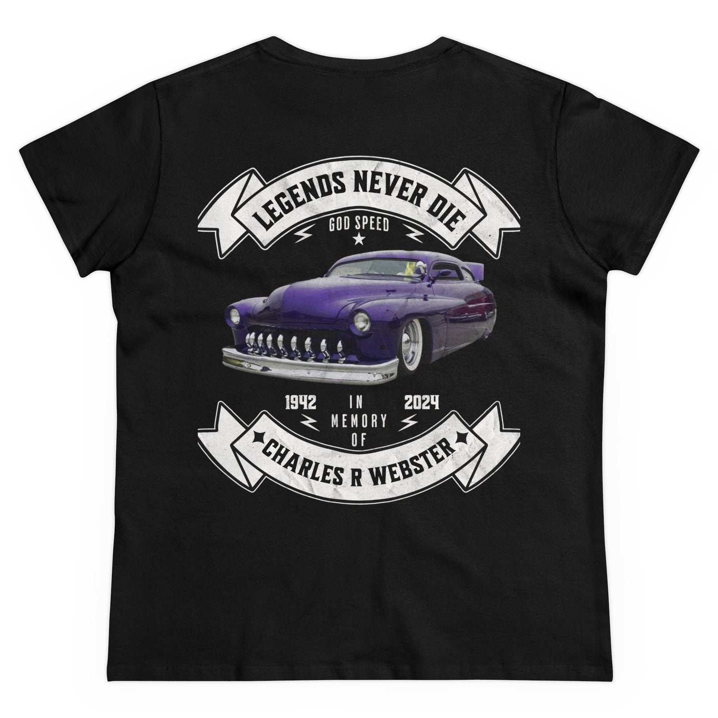 Women's Tee Legends Never Die Raising Money to Honor Charles Richard Webster's Legacy