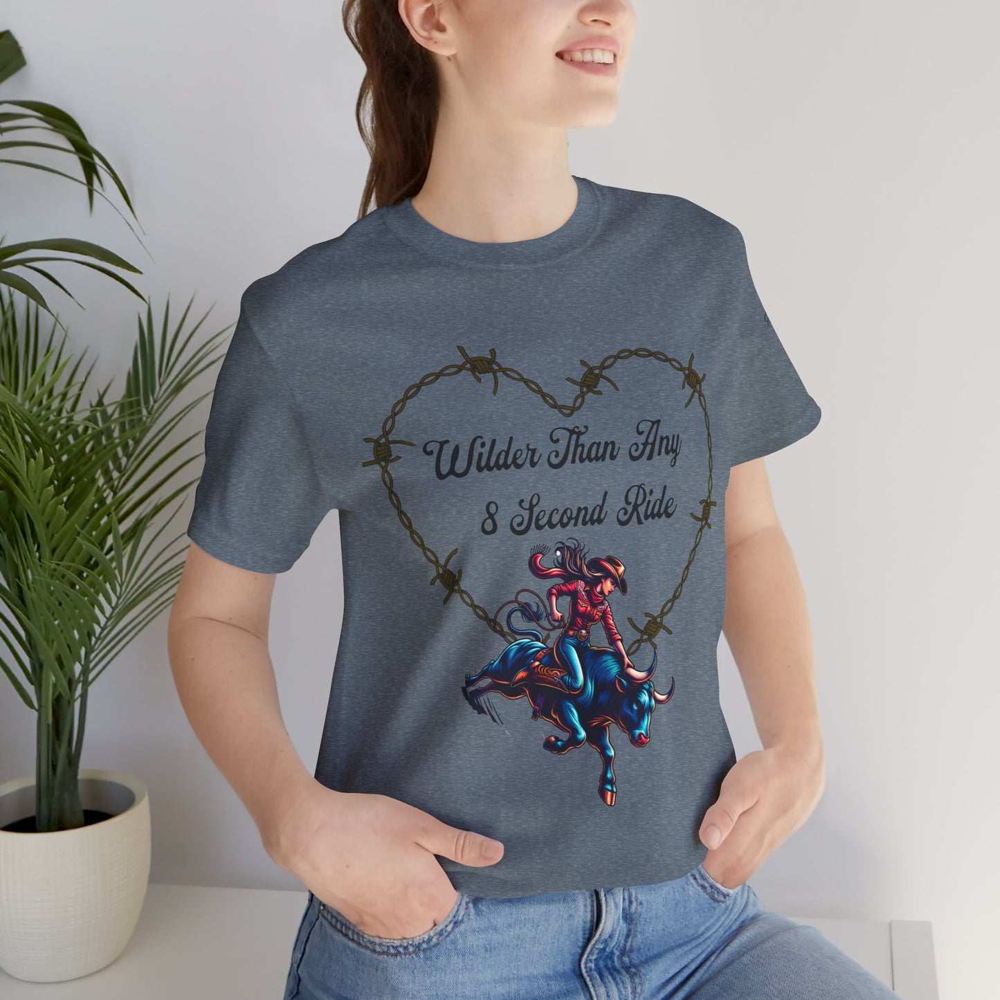 Wilder Than Any 8 Second Ride Unisex Tee - Perfect for Rodeo Fans