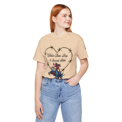 Wilder Than Any 8 Second Ride Unisex Tee - Perfect for Rodeo Fans