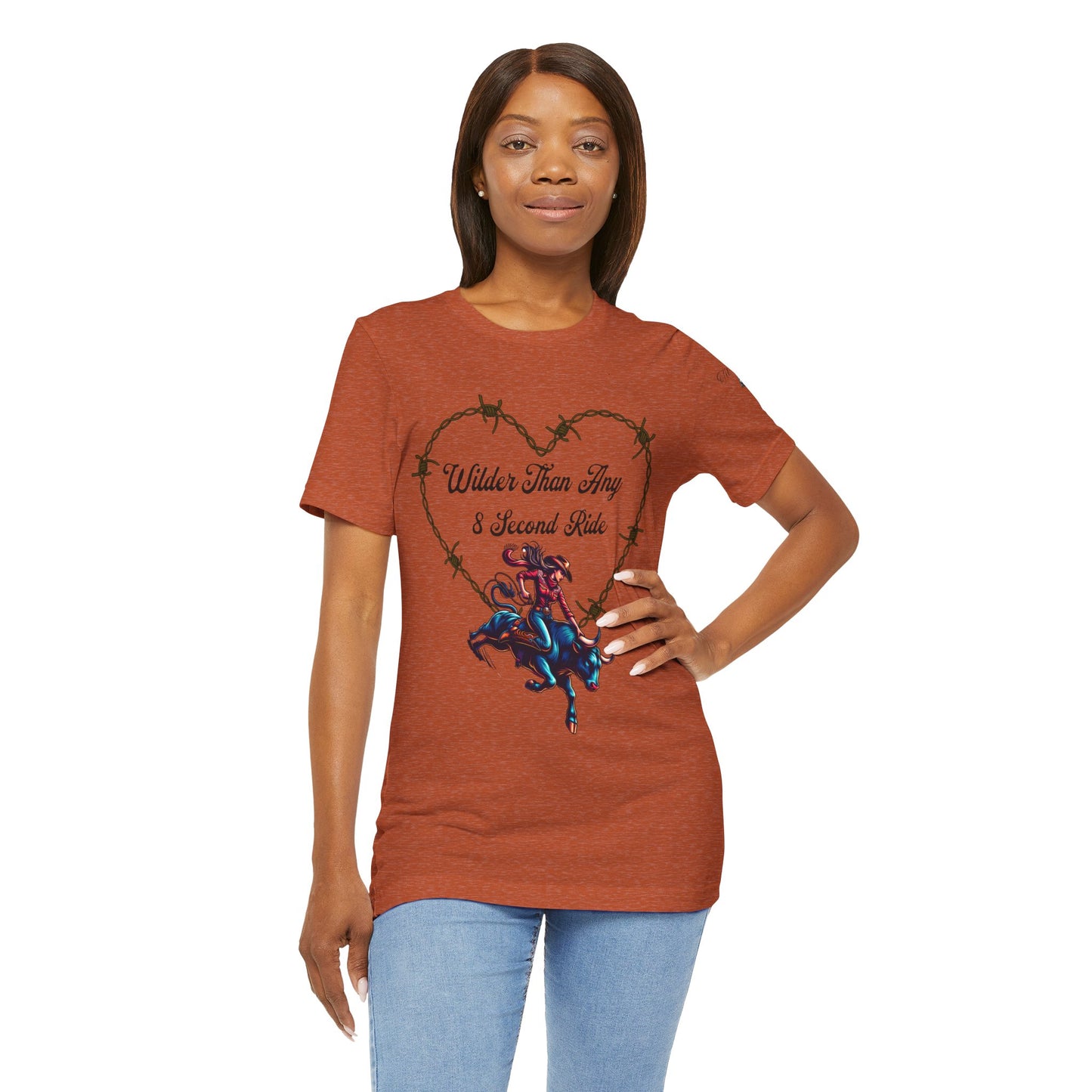 Wilder Than Any 8 Second Ride Unisex Tee - Perfect for Rodeo Fans