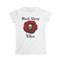 Black Sheep Vibes Women's Tee - Skull & Rose Graphic