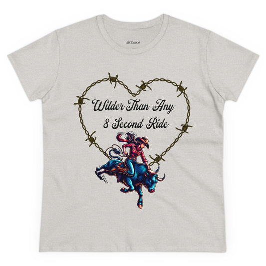 Wilder Than Any Women's Cowgirl Tee - Perfect for Rodeo Lovers