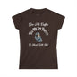 Funny Women's Coffee Tee - "Give Me Coffee, Tell Me I'm Pretty" - Cute Softstyle T-Shirt for Coffee Lovers