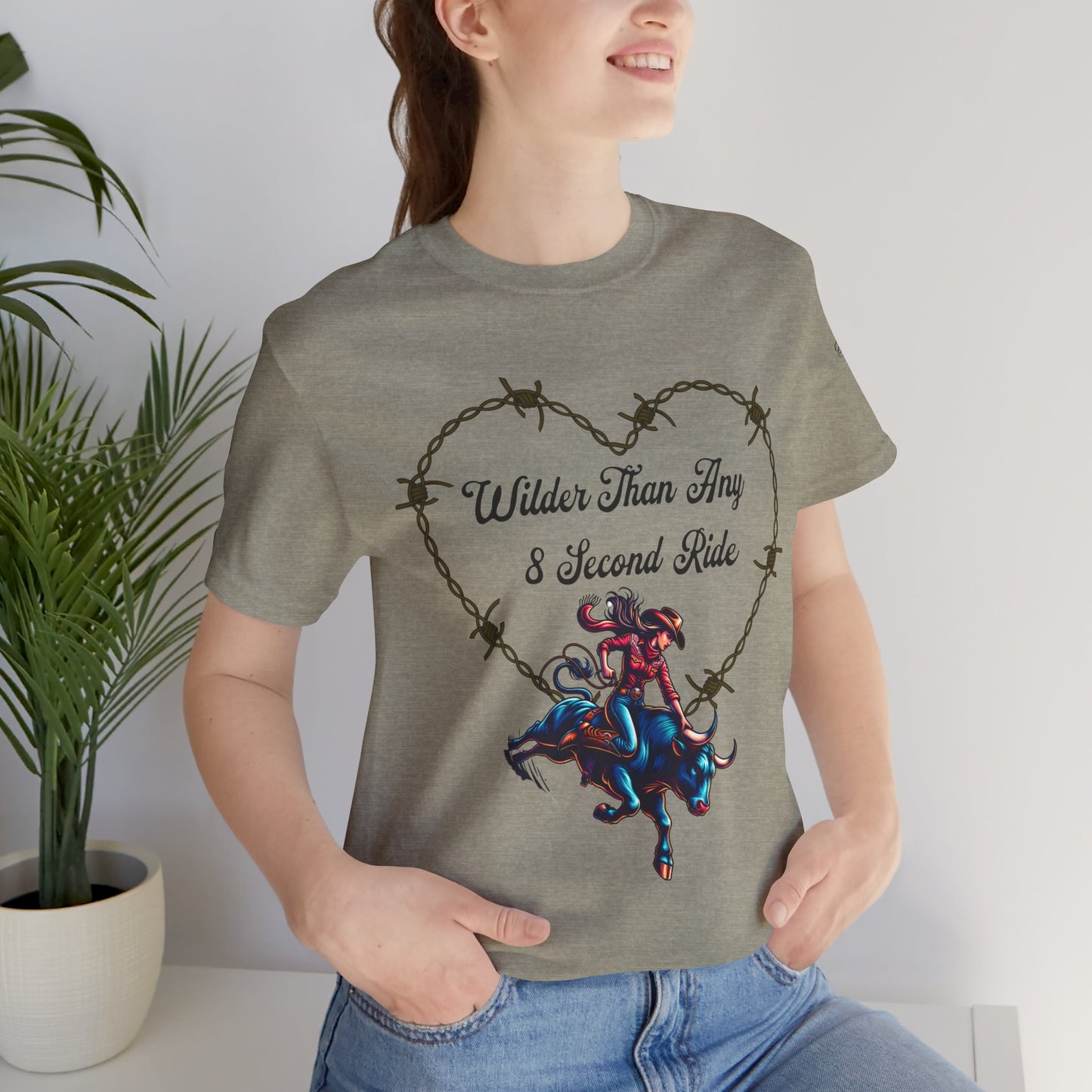 Wilder Than Any 8 Second Ride Unisex Tee - Perfect for Rodeo Fans